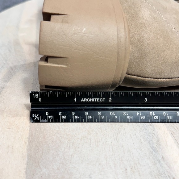 MIA Metri Boot Tan Womens 7 Lug Sole Combat Ankle Boots - Picture 5 of 13